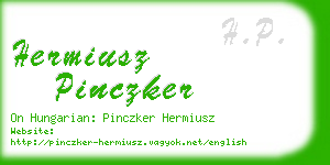 hermiusz pinczker business card